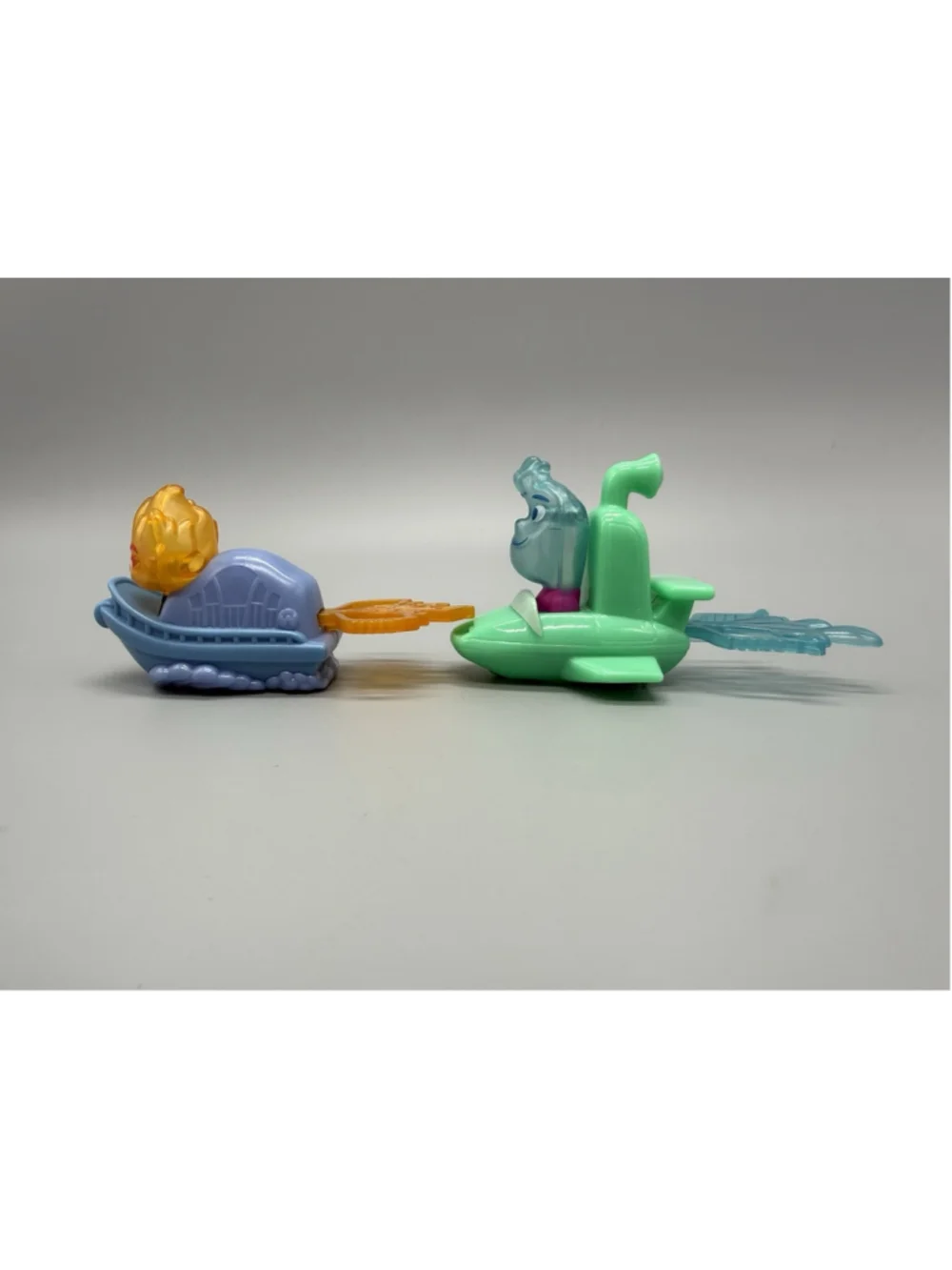 Disney Pixar Elemental Ember Wade Boat Figures Toy Set 2023 McDonalds Happy Meal